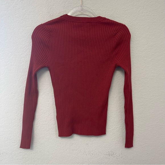 MVP Wardrobe Olga Sweater Bordeaux Size 40 - Picture 3 of 7